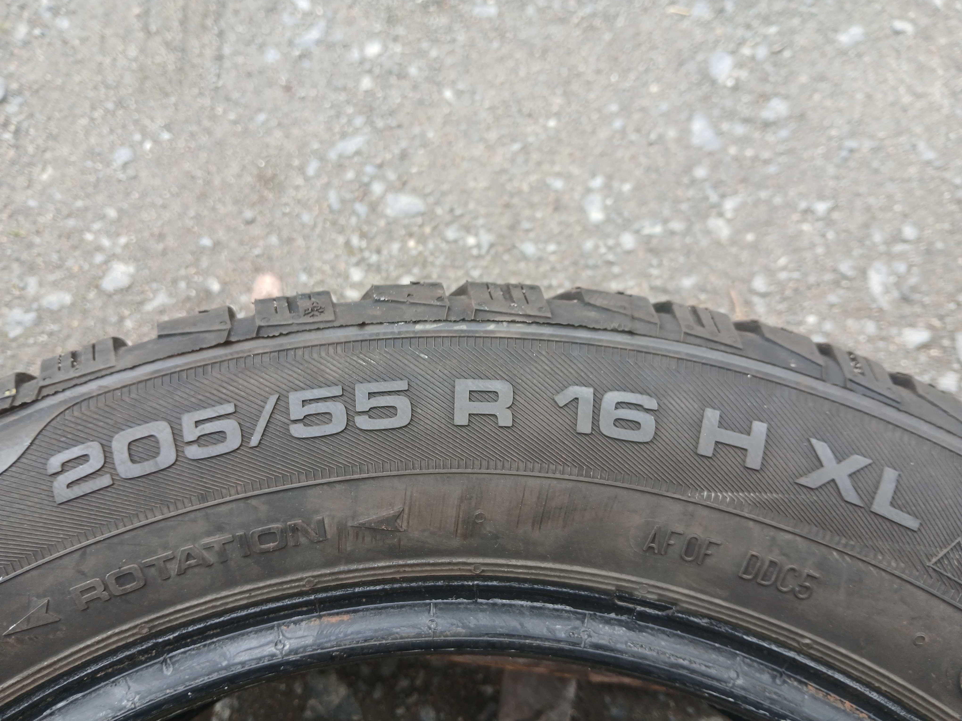 205/55/16 UNIROYAL MS Plus 77 bieżnik 6mm 18 rok F-VAT