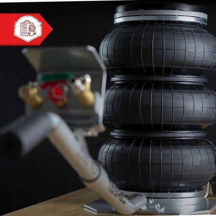 NOWY Podnośnik Pneumatyczny Bałwanek 3,5T Samochodowy Do Auta FAKTURA