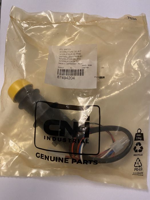 Przełacznik  wałka NEW HOLLAND CASE STEYR Naklejki na podłokietnik