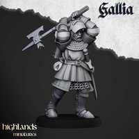 Knight of Gallia on Foot #8 Highlands Miniatures Old World Warhammer