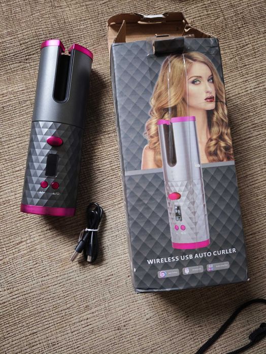 Беспроводная плойка-стайлер для завивки волос
