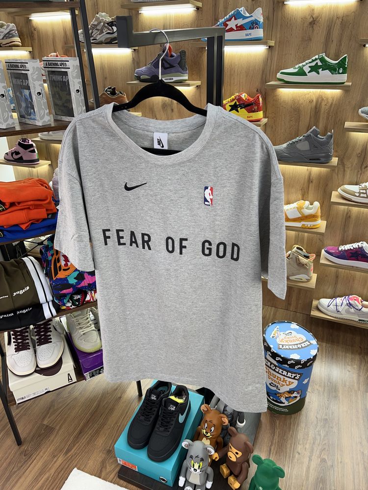 Футболка Fear Of God x Nike x Nba Gray