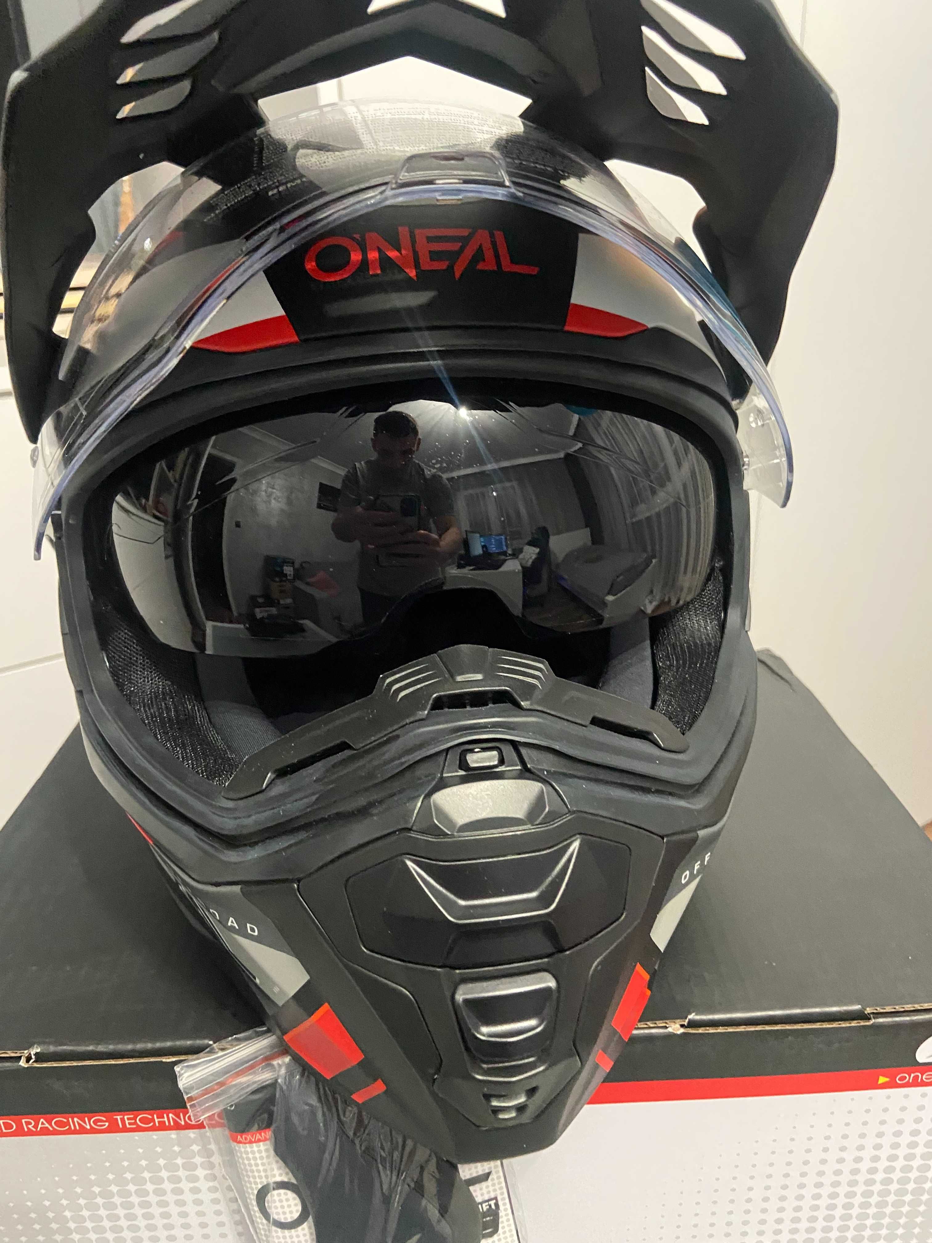 Kask Oneal D-SRS Square V24 Blk Red (cross,quad,enduro)GWARANCJA Adve