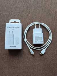 Ładowarka Samsung EP-TA800NWEGEU + kabel Samsung USB-C