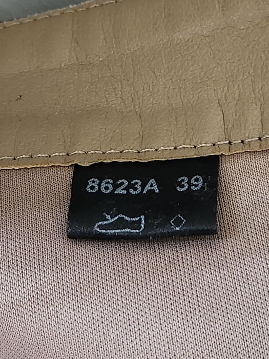 Buty wysokie w panterkę, z wywiniętą cholewką rozm 39