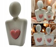 Wyjątkowy prezent DZIEŃ MAMY figurka serce dzień matki upominek boho
