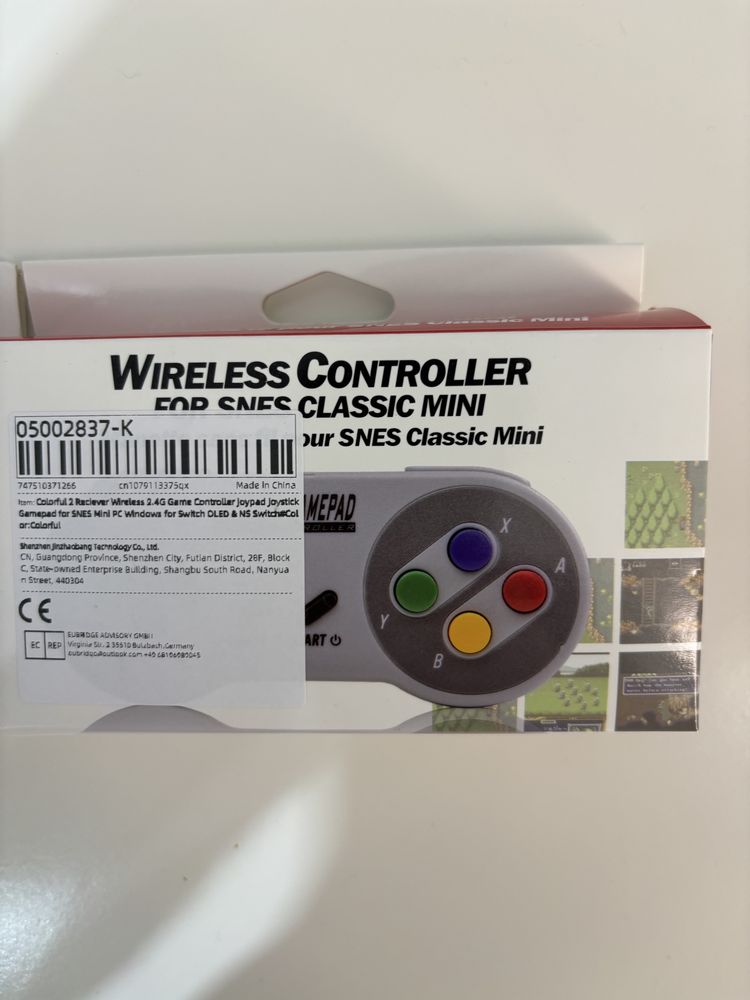 Comandos retro wireless SNES