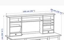 SALE: Hemnes nadstawka na biurko ikea
