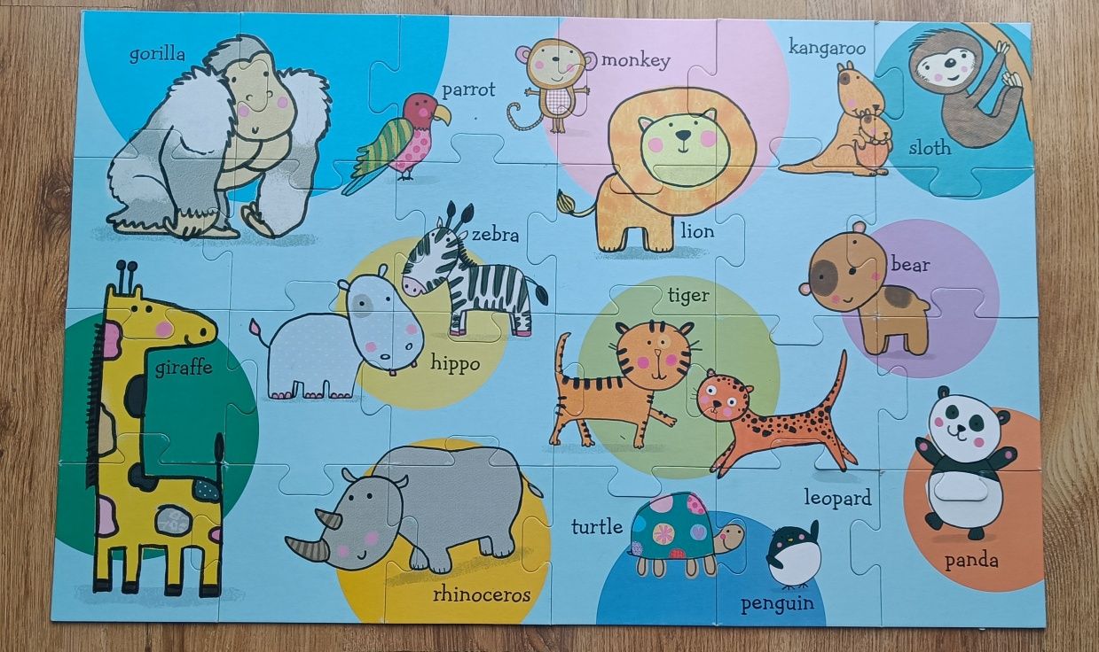 Puzzle Gigant 24 elementy My first zoo animals