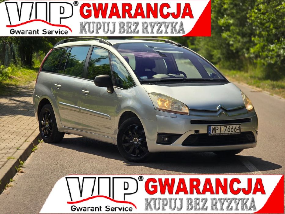 Citroën C4 Grand Picasso 7_Osobowy_1,8B_125km+GAZ_Zarejestrowany_Gwarancja_12m.