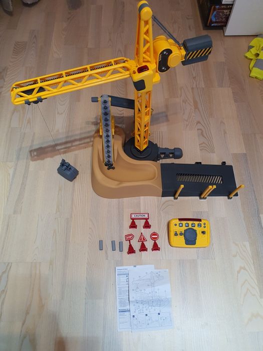 Dźwig i plac budowy