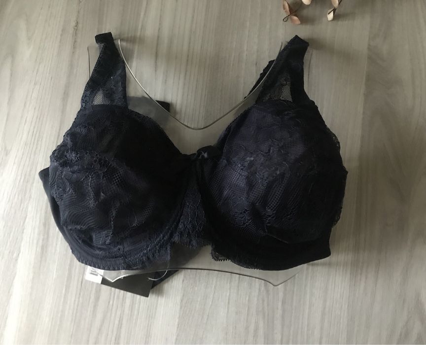 Эсмара! Женский синий, бюстгальтер минимайзер 95 C,