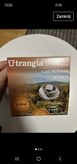 Trangia palnik gazowy kuchenka GB77