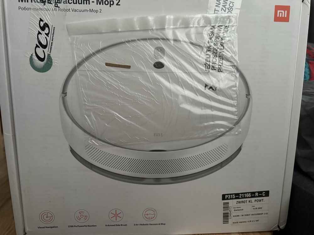Xiaomi Mi Robot Vacuum Mop 2 EU Umyty