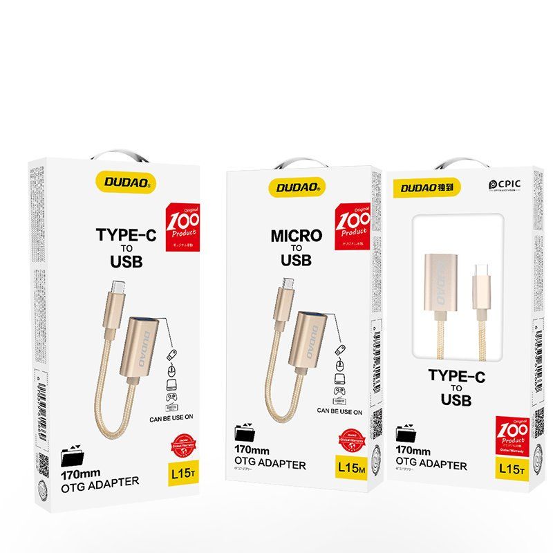 adapter przejściówka kabel otg z usb na micro usb szary