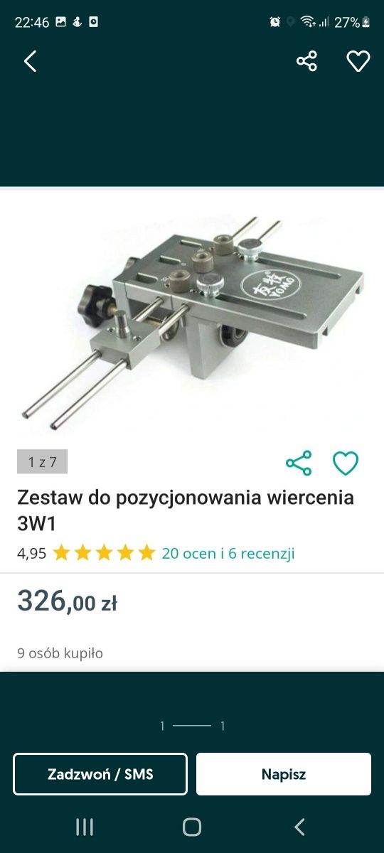 Zestaw do wiercenia i pozycjonowania