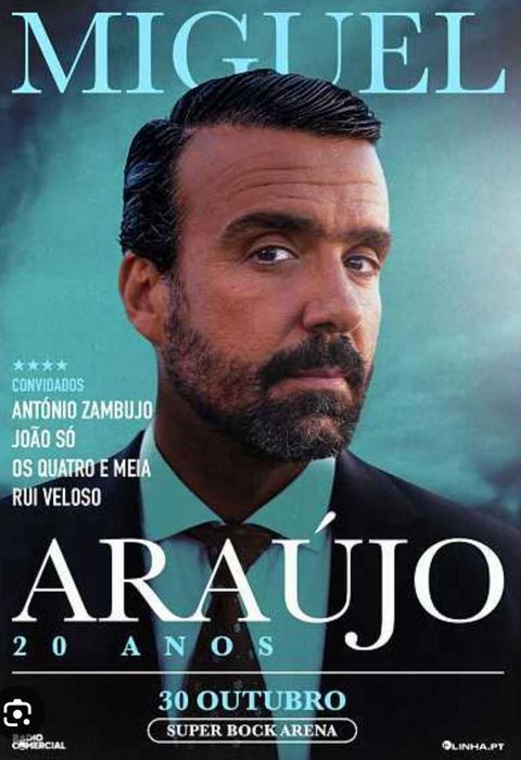 Miguel Araujo - Porto - troco 2 bilhetes de 30 para 29 de outubro
