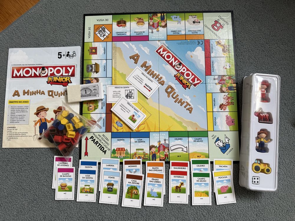 Jogo de tabuleiro Monopólio Júnior - A minha quinta