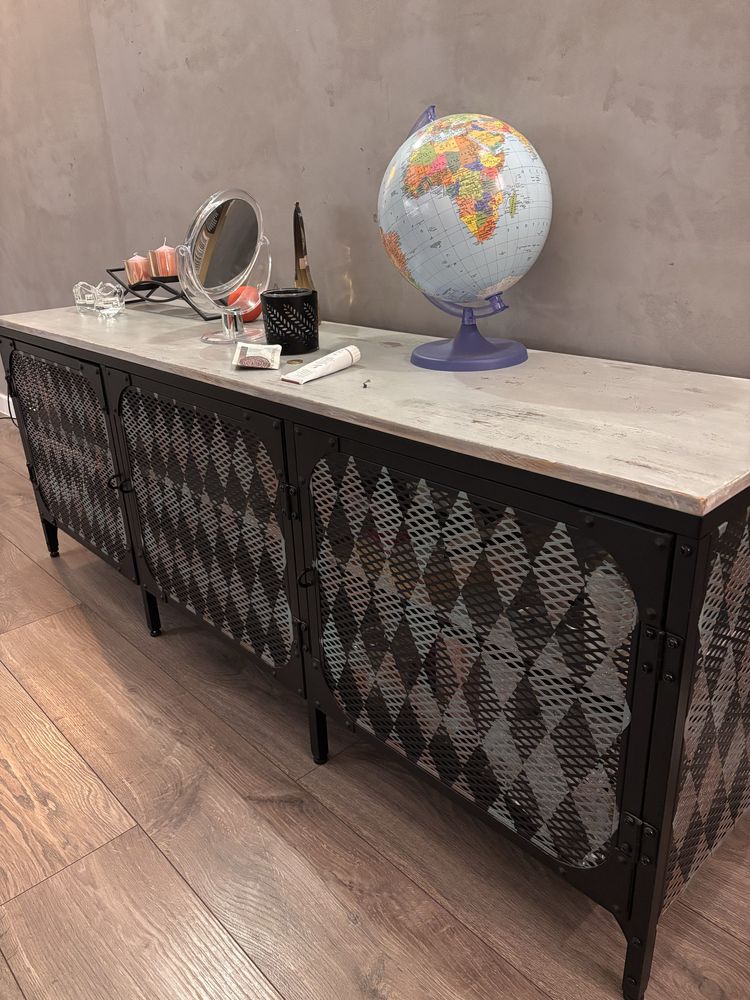 Komoda rtv w stylu industrialnym szafka