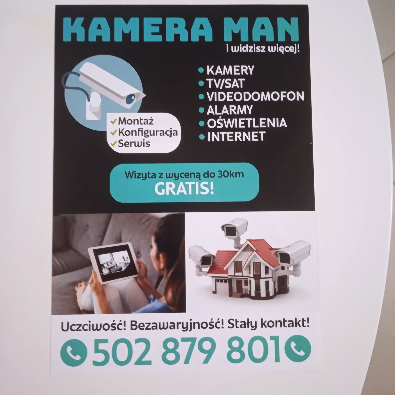 *Serwis*:Antena,Kamery,Monitoring,Alarm,Internet,Videodemofon,Elektryk