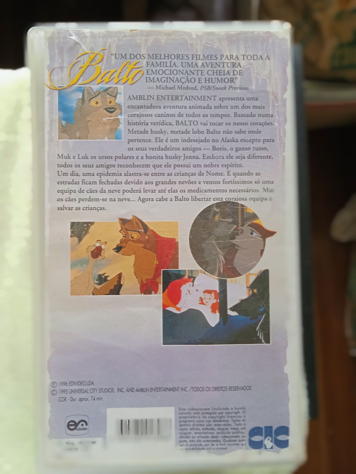 Lote de 4 vhs infantl originais