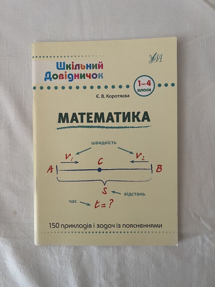 Шкільний довідничок 1-4 класи Українська мова, Англійська мова, Матема