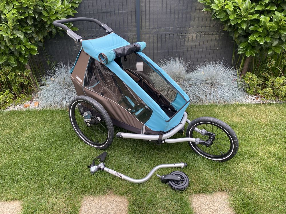 Przyczepka rowerowa 3w1 Croozer Kid Plus for 1 amortyzacja stan bdb