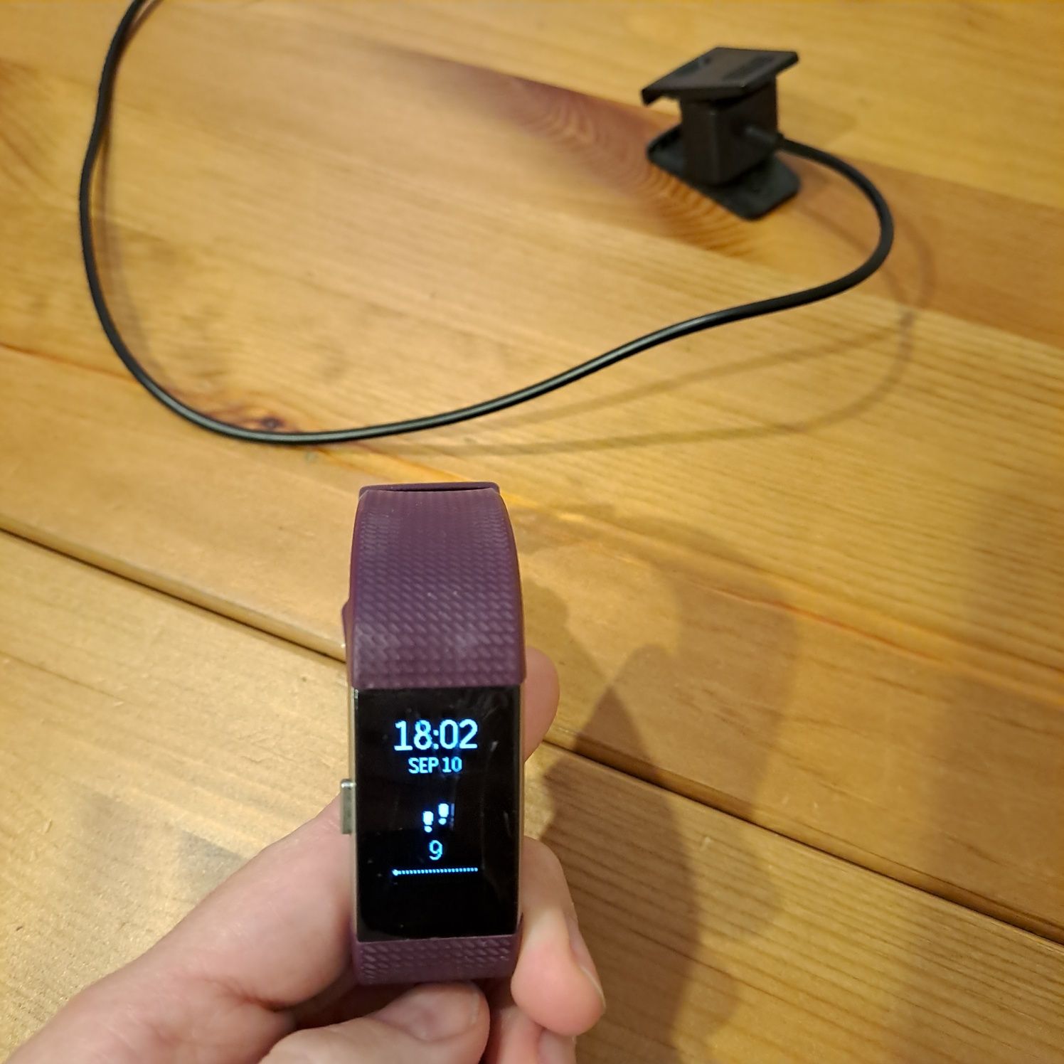 Opaska Fitbit Charge 2, sprawna, 2 paski