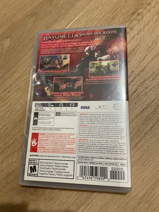 Gra Nintendo Switch Bayoneta Nowa