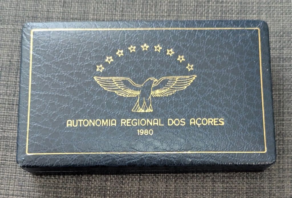 Estojo Portugal Prata Proof 1980