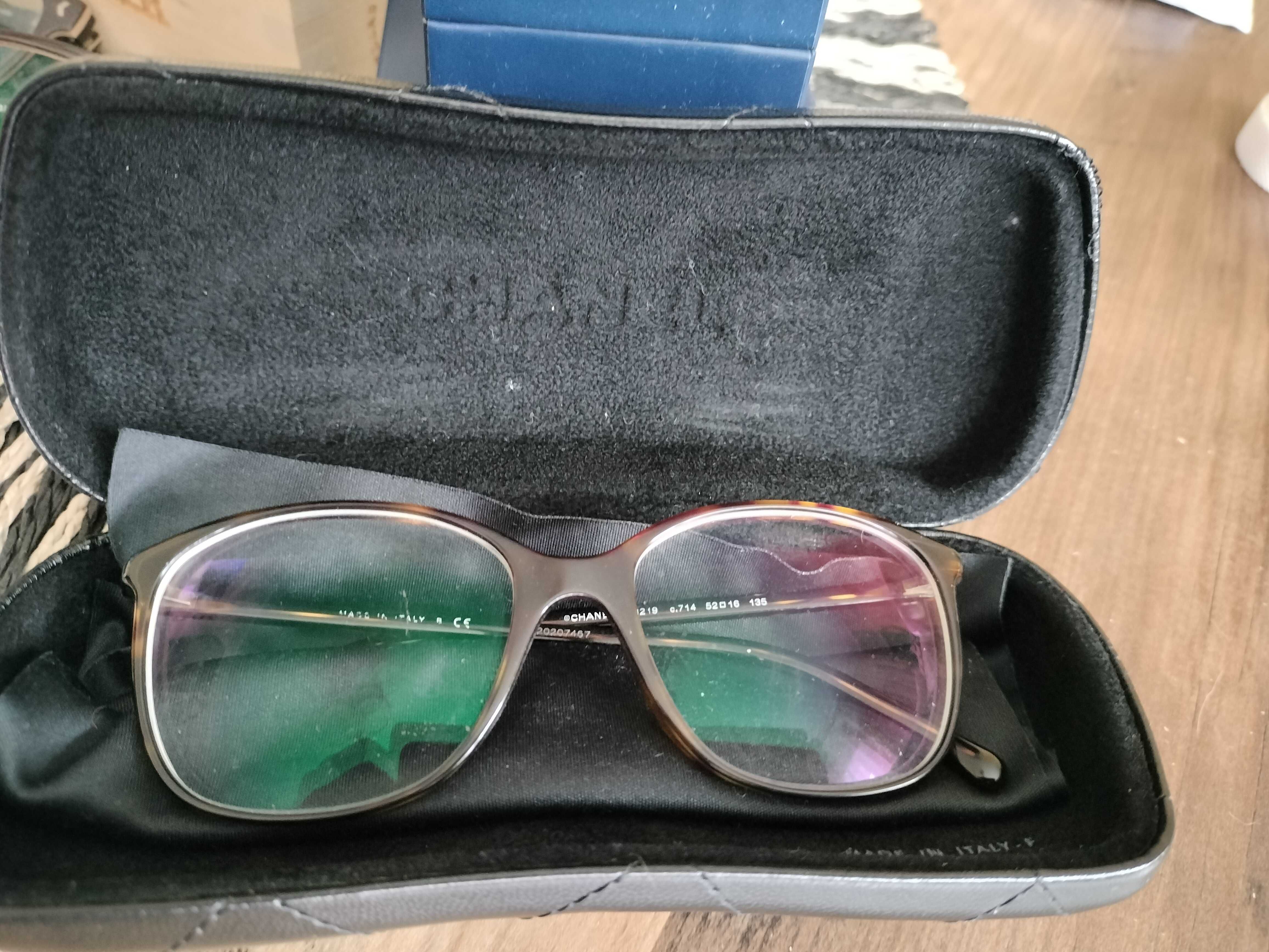 oryginalne okulary Chanel z etui