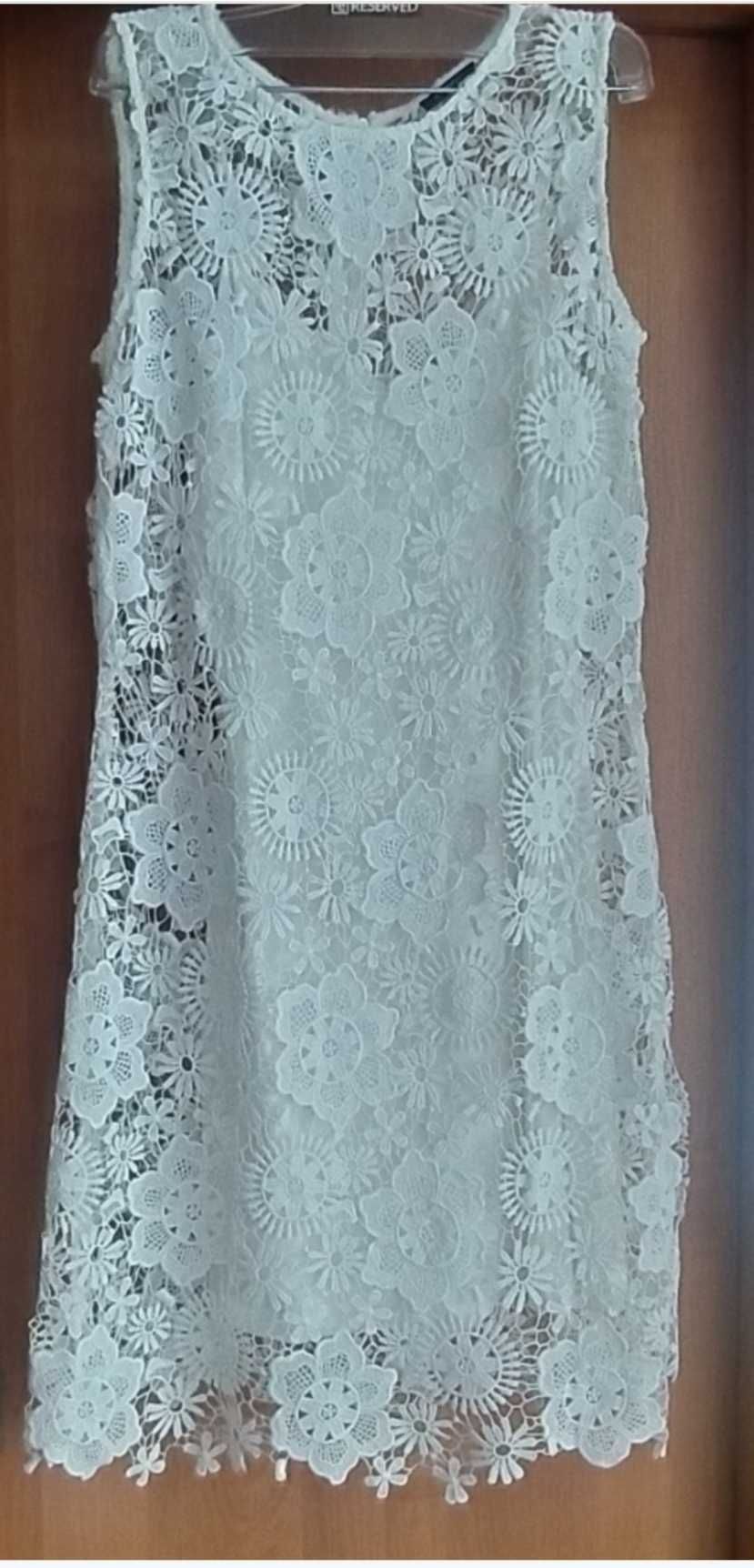 Sukienka biała z koronki r. 38 Orsey