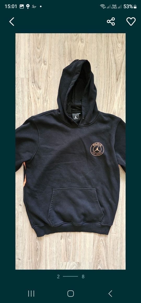 Jordan Bluza męska z kapturem Paris Saint-Germain rozmiar XXL