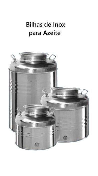 Bilha Inox para Azeite de 5L a 100L