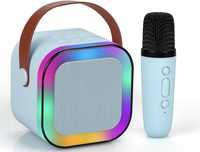 GŁośnik KARAOKE + Mikrofon Głośnik Bluetooth Bezprzewodowy USB RGB