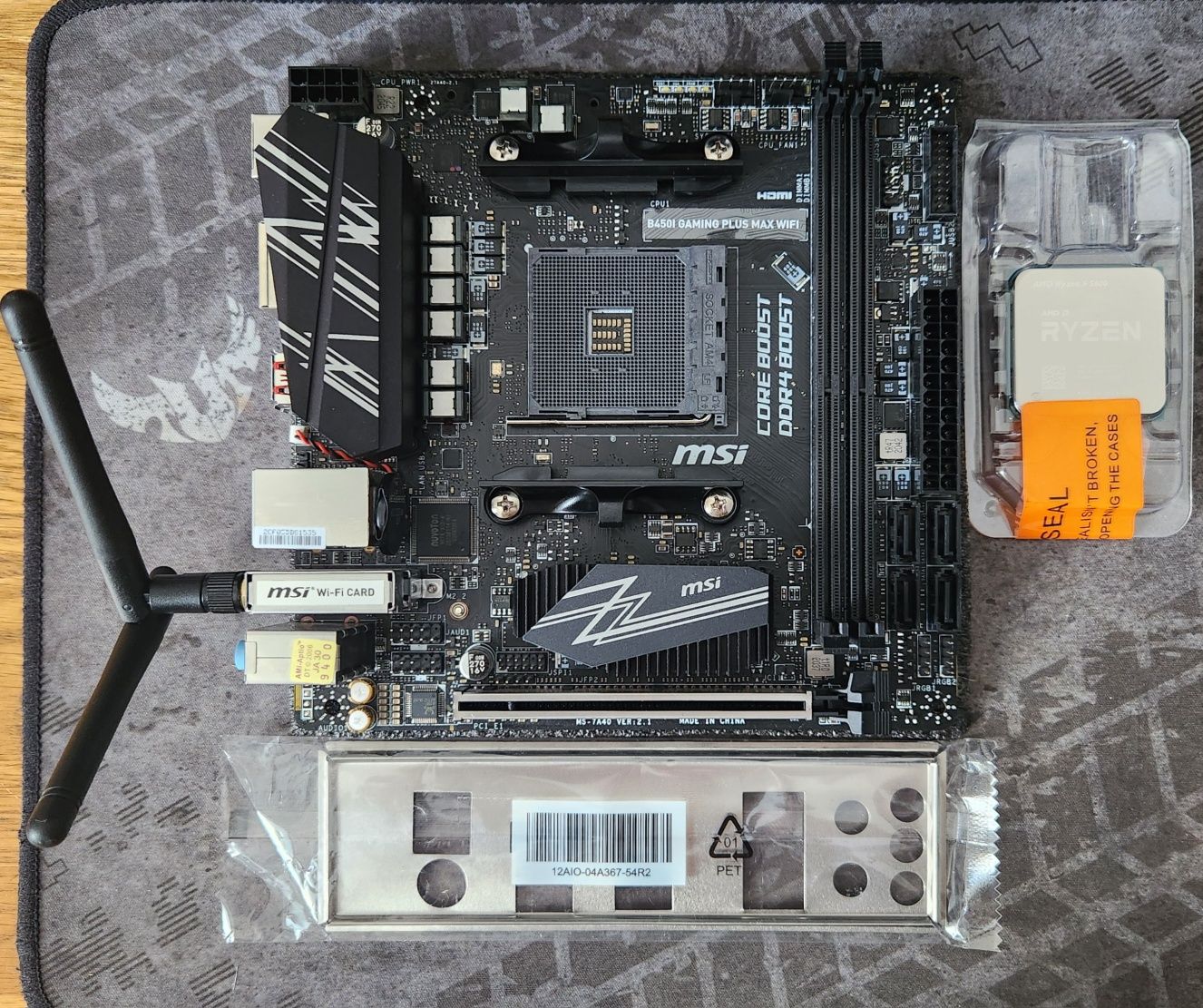Mini-ITX AM4 AM5 Ryzen 5 5600 7500F +ASRock B550 MSI B450 MAXSUN B650M