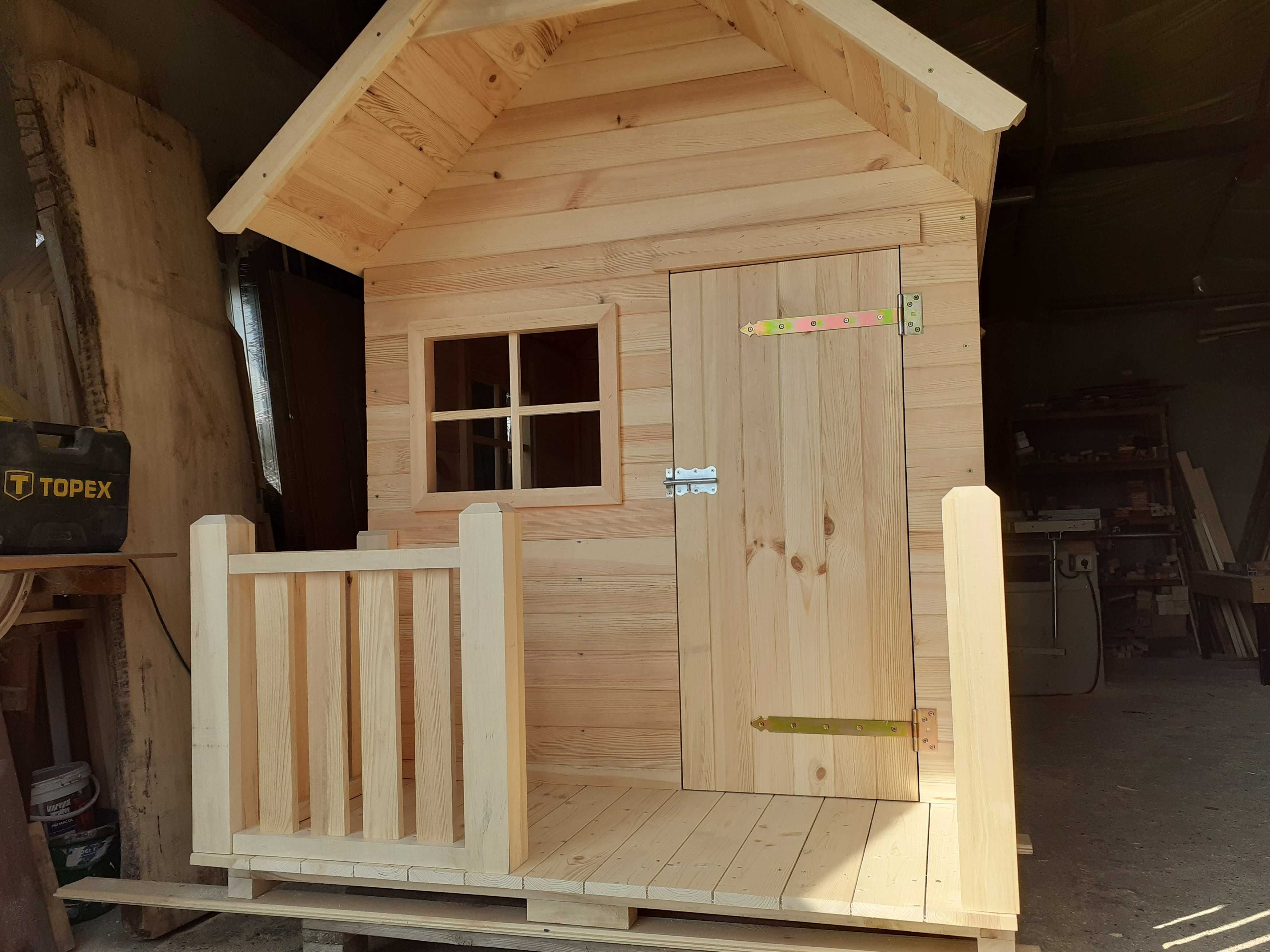 domek dla dzieci drewniany ogrodowy