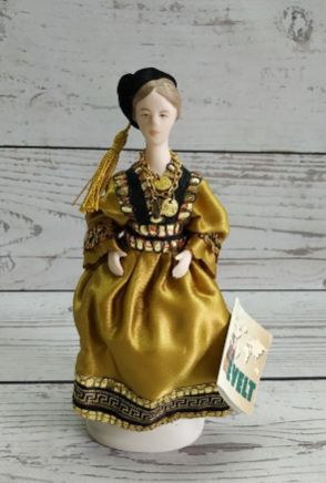 коллекционная кукла девушка Греция 17см evelt dolls Handmade