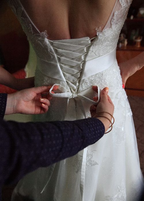 sukienka suknia ślubna biała MS MODA