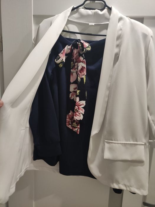 Elegancka bluzka z wiązaniem, rozm. 46