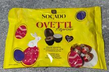 Шоколадні яйця Socado Assortiti  з молочного і чорного шоколаду 450 г