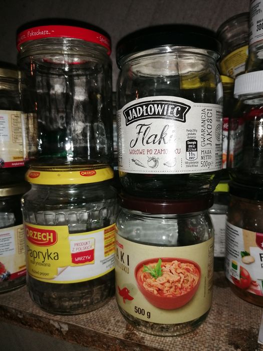 Słoiki  500ml - 750ml z nakrętkami