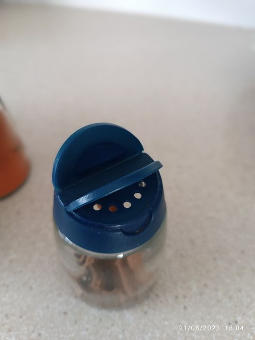 6 Frascos de vidro para especiarias