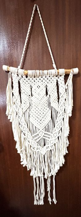 Lindo macramé vintage 108 cm c 38 cm