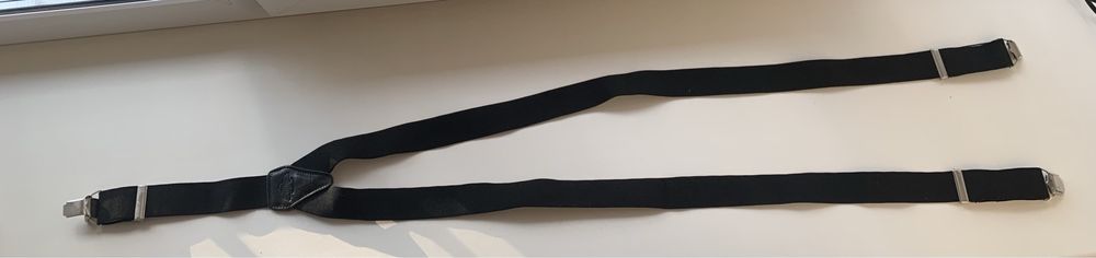 Подтяжки для брюк из резинки черные the morton club