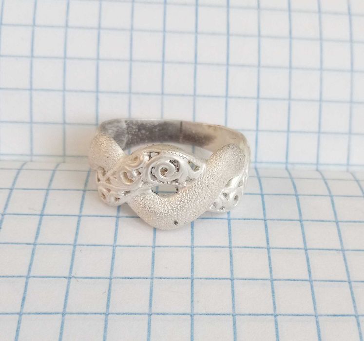 Перстень кольцо ажурне. Розмір 19. Срібло 925 проба. Вінтаж