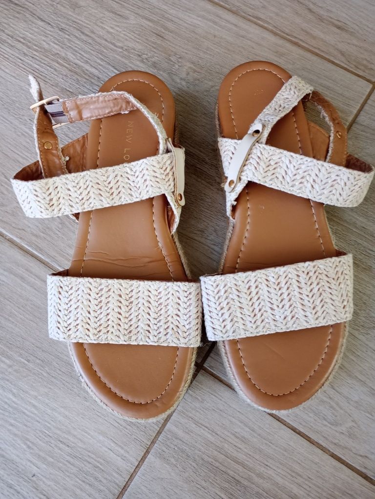 Buty sandały damskie na koturnie 40