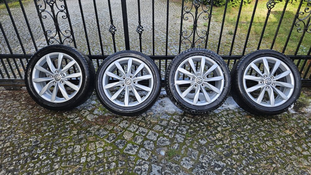 Koła zimowe 17 aluminiowe VW Golf 7 VII Bridgestone Blizzak 205/50 R17