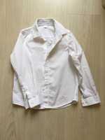 Рубашка белая классическая с отделкой р.110-116 (5-6 лет)