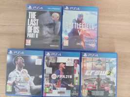 Gry na ps4 - The Last of Us part 2, Battlefield V, Th Crew 2,